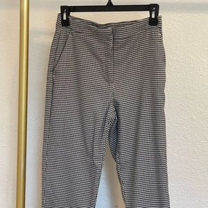 Black and white work pants